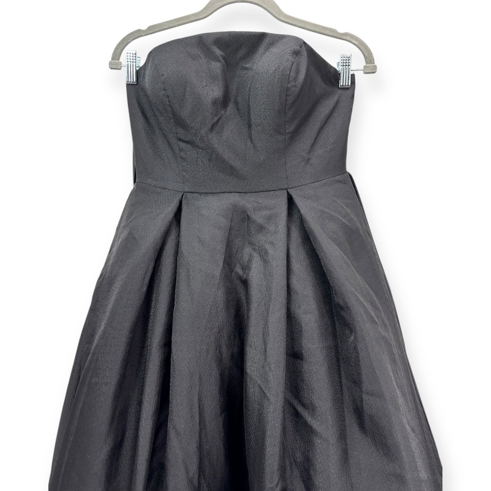 NEW Mac Duggal Black Strapless Floral Brocade Ballgown $798 -‎ Size 4 - Picture 6 of 14